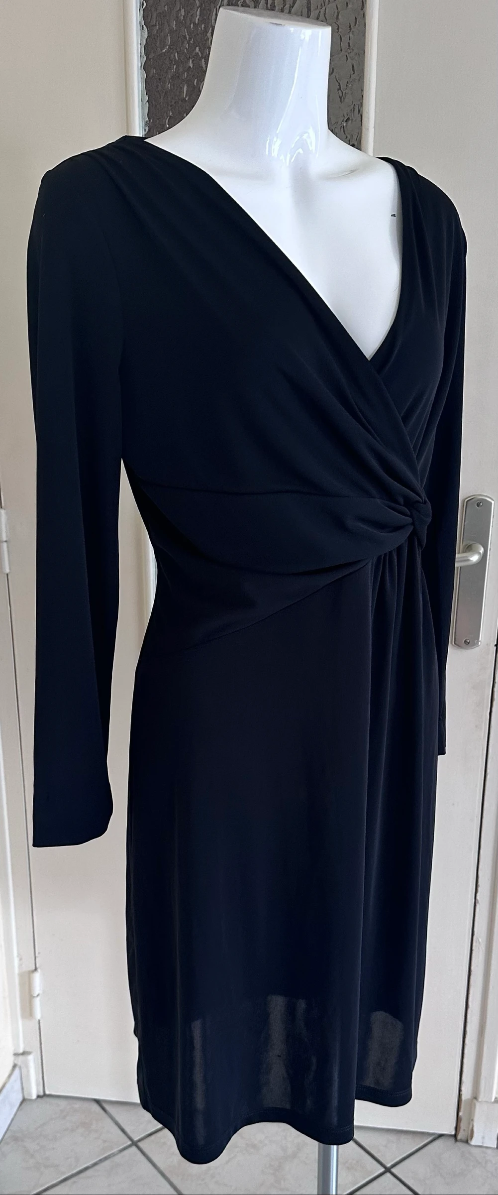 Chic Black Sublime Dress Jacqueline Riu – Size 44 – Impeccable Condition – photo 7